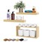Sorbus Floating Shelves for Wall Set of 3 - Bathroom Shelves for Wall Storage, Over Toilet, Bedroom, Farmhouse, Wall Decor - 2 Floating Shelves with Invisible Brackets & 1 Rectangular Box